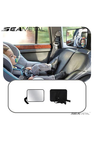 Choice 1pc SEAMETAL Car Rear Seat Baby Mirror Adjustable Wide Angle Seat Safety Rearview Observation Mirror