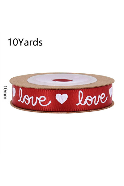 Choice 10 ياردات 4 10 ياردات شرائط Grosgrain على شكل قلب حب، لفافات سلكية، زي...