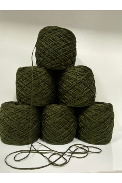 göçer Κλωστή πλεξίματος χακί χρώματος 6nm, κλωστή χειροποίητης πλεξίματος με λέιζερ, ολόκληρο το πλέγμα 6 yumak net 600gt