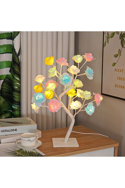 SHENZHITECH Colour White Light 36led/108led Table Lamp, Rose Light String, Tree Night Lights, Usb Powered Lighti