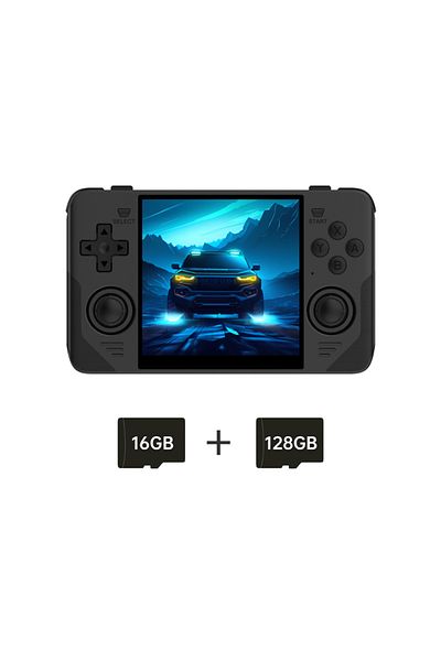 POWKIDDY Black 144gb Rgb30 Yellow 720*720 4 Inch Ips Screen Built-in Wifi Rk3566 Open-source Retro H