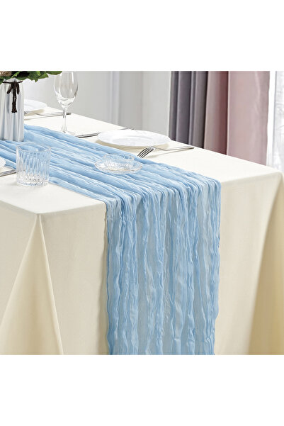 Choice مفارش طاولة من القماش القطني الفاتح 10 قطع، مفرش طاولة من الشاش البوهي...