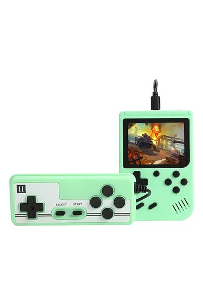 Choice Green-Doubles Retro Portable Mini Handheld Video Game Console 8-Bit 3.0 Inch LCD Color Kids Game Pla