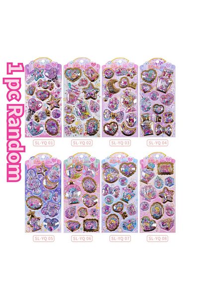 Choice 1 Pc Random 1 Pc/4 Pcs Random Kawaii Fragrant Sparkling 3d Stickers Scrapbooking Diy Journal Station