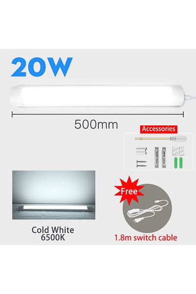 Choice US plug 10W 0.5m Cold White led Lights Kitchen under cabinet Lamp A85-220V 10w 20w super bright Led