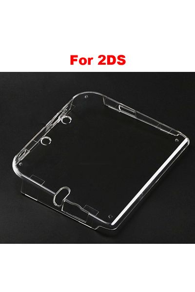 Choice 1 case 1piece Clear Crystal Protective Case Cover Hard Shell Skin for 2DS + Anti Dust Film For Ninte