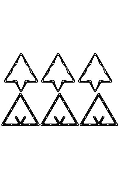 Choice Type C 6pcs Triangle Sports for Magic Pool Table Thin Reusable Cue Accessories Placing Billiard Rack