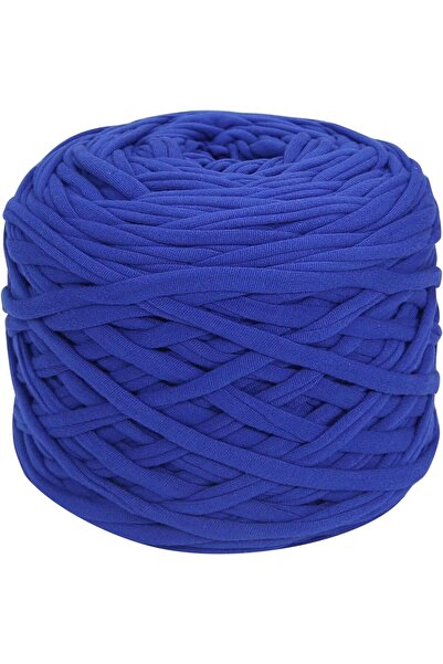 Choice غزل الحياكة السميك باللون الأزرق الياقوتي 400 جرام/قطعة، غزل تي شيرت، قماش مرن لليد والحقيبة والبطانيات