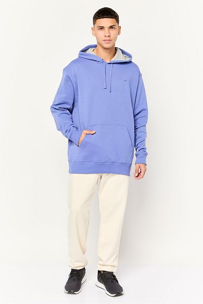Champion Men Sportswear Fit Long Sleeves Outdoor Hooded Sweatshirt, Royal Blue