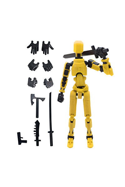 Choice هوانغ هي 1 قطعة 1 قطعة 13 مفصلًا دمية متحركة مفصلية لعبة تجميع ذاتية ا...