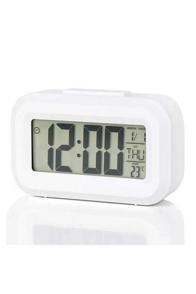 Choice WHITE Mini Timer Smart Clock Children Alarm Clock Student Time Manager Desktop Silent Bedside Electr