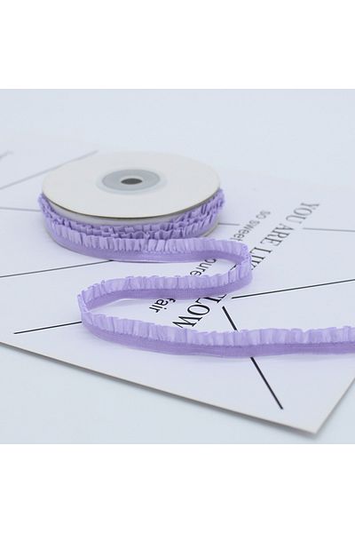 Choice 5yards 18 5yards 1cm Pleated Stretch Lace Trim Ribbon Ruffled Elastic Band Headdress Gift Box Bow De