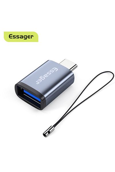 Choice محول USB 3.0 إلى Type C. محول Essager OTG من النوع C USB 3.0 من النوع C USB C ذكر إلى USB أنثى لـ