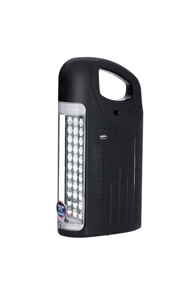 Geepas High Power 3D Emergency Lantern, Lead-Acid Battery, 33 PCS 2835SMD LED | Overcharge Protection