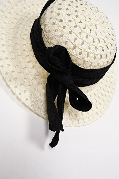 zepkids Black Girl's Dress - Button Detail and Ruffle Hat