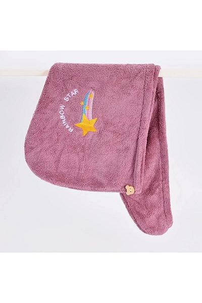 Choice star 1pc Quickly Dry Hair Hat Super Absorbent Soft Bathroom Women Head Towels Girls Cute Hair Towel