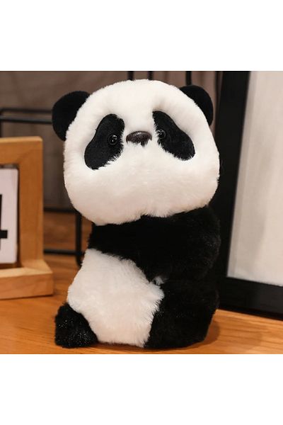 Choice 20cm panda Creative Stuffed Animals Raccoon Fox Husky Cat Monkey Papa Circle Toy Wrapped Around Arm