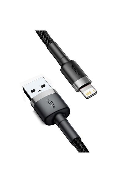 Baseus 2m Gray Baseus USB Cable for iPhone 14 13 Pro Max Fast Charging USB Cable for iPhone 12 Mini Pro Max
