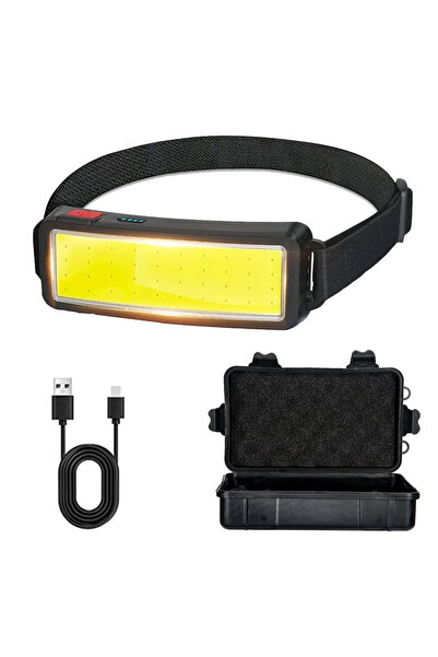 XIWANGFIRE A with Box COB LED Headlight Flashlight 3 Mode,Built in Battery US...
