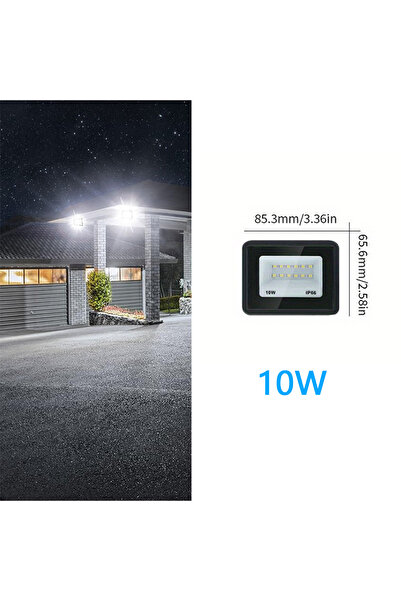 Choice كشاف LED أبيض بارد 10 وات AC110V (100-130V) 10-300 وات AC220V 110V IP66 مقاوم للماء للحائط الخارجي