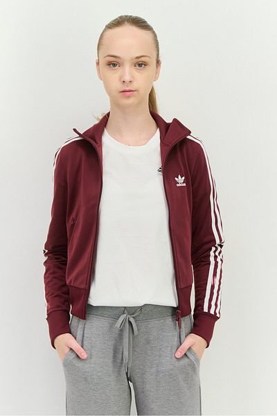 adidas Women Sportswear Fit Long Sleeve Oudoor Sweatshirt, Maroon