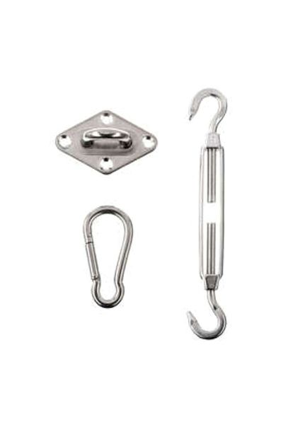 Atmosphera 3-Piece Convenient Long Lasting Durable Carabiner Wall Mounting and Tensioner Kit