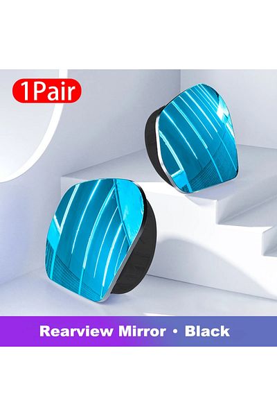 Choice Black 1pair SEAMETAL 2pcs Car Rearview Mirrors 360 Degree Adjustable Blind Spot Mirror HD Frameless