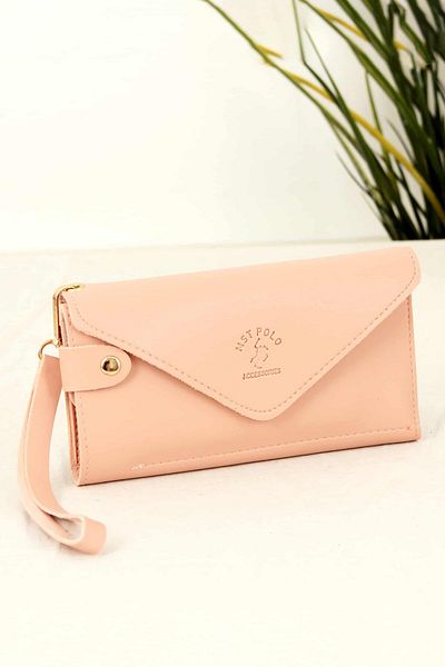 Bipanya Andrey Soft Leather Multi-Compartment Women's Card Holder Wallet with Hand Strap Bp-4708c