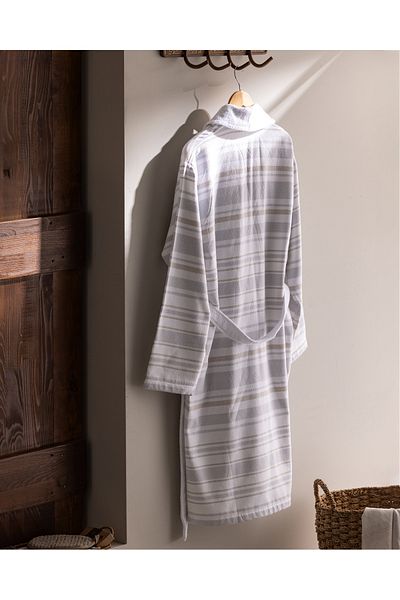 Madame Coco Unisex Raye Hammam Bathrobe