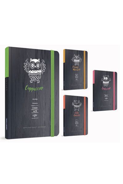 Gıpta Coffee Book Thread Stitched Hard Cover Notebook 13x21 120pÇi