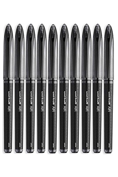 Artlantis Μαύρο στυλό πιλότου 10 τεμαχίων Uniball Air Micro 0,5 mm Roller Pil...