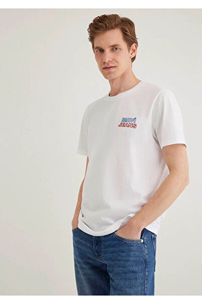 Mavi Ανδρικό μπλουζάκι με στάμπα τζιν M066841-620