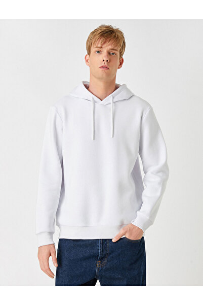 Koton Basic φούτερ με κουκούλα Raised