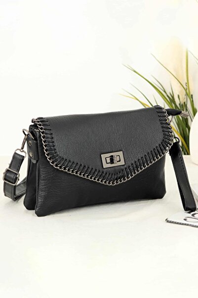 Bipanya Salvador Düz Deri El Askılı Kadın Omuz Çantası BP-4746O