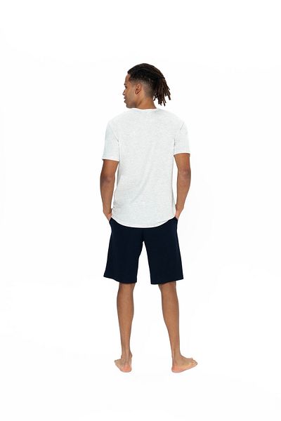 U.S. Polo Assn. Πόλο Ασν. Ανδρικό Σετ Πιτζάμες Snow Melange με στάμπα