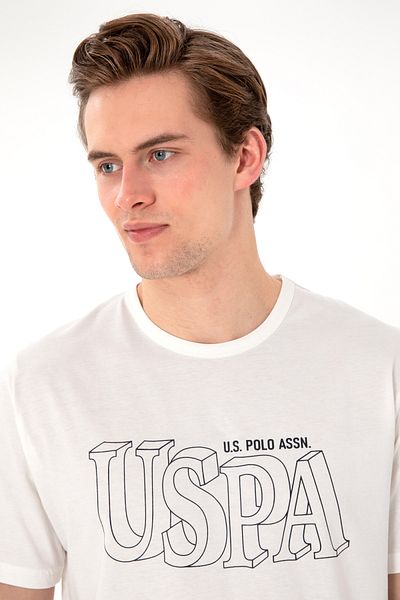 U.S. Polo Assn. Men's Crew Neck White Pajama Set 50309844 -Vr013