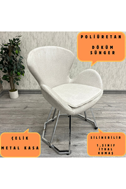 BY ORHAN GÜZEL Mutfak Sandalyesi Yaprak Döküm Süngerli Mutfak Sandalyesi Salo...