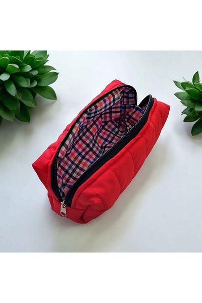 FİYPER Red Pencil Bag Water Repellent Fabric