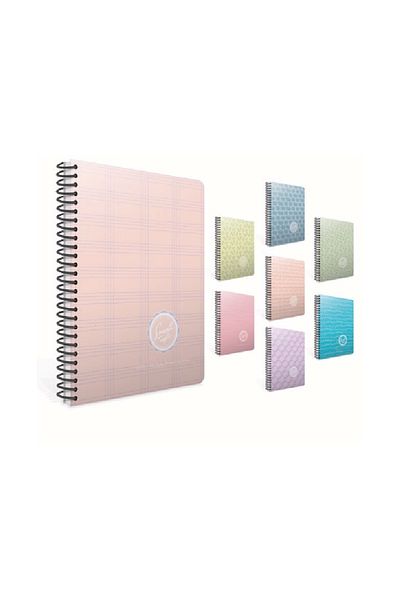 Gıpta Smooth Spiral Cardboard Cover 19x26 80ypUnlined Notebook
