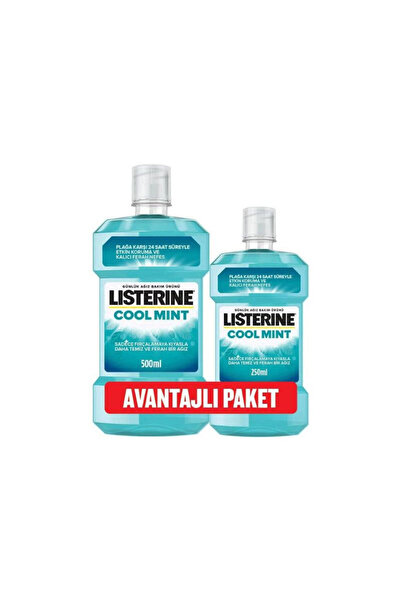 Listerine LİSTERİNE COOL MİNT 500 ML + 250 ML X 2 ADET