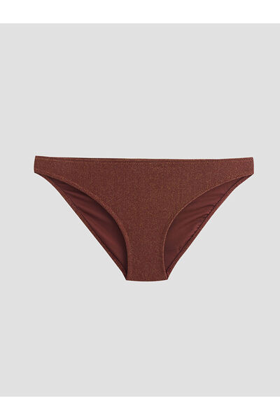 LC Waikiki Коричневий жіночий блискучий бікіні-плавки від GÜLİS GİYİM