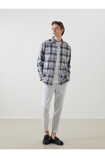 LC Waikiki Regular Fit Long Sleeve Plaid Men's Lumberjack Shirt