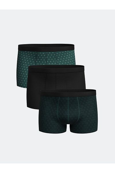 LC Waikiki New Season Standard Fit Βαμβακερά εύκαμπτα ανδρικά μποξερ 3 τεμαχίων - S55109Z8