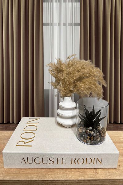 bymat Fabric Covered Decorative Book Swan - 1 Piece - Rodin