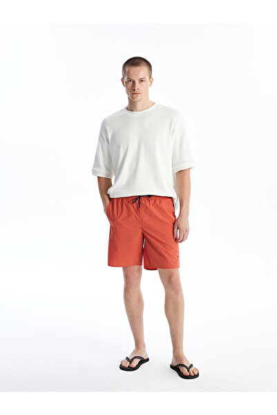 LC Waikiki Orange Short Length Basic Men's Swim Shorts