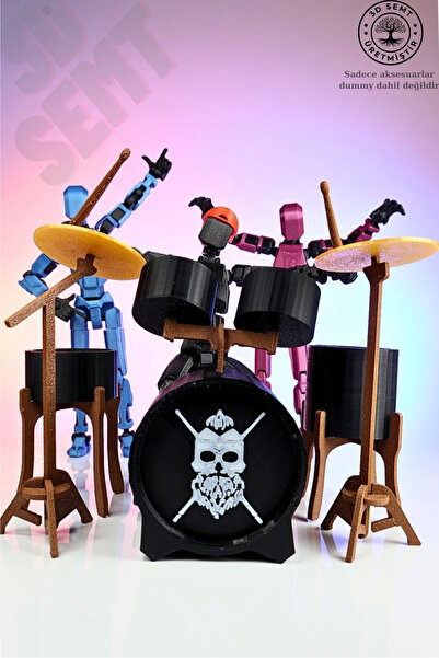 3DSEMT 3d Dummy Figür Davul Set | Dummy Figür Aksesuarı | Dayanıklı Ve Detayl...