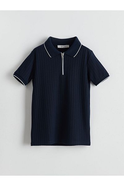 LC Waikiki LCW Polo Neck texturált fiú póló