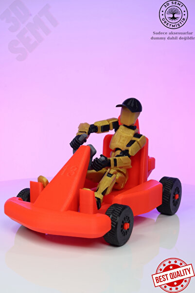 3DSEMT 3d Dummy Figür Go-kart | Dummy Figür Aksesuarı | Dayanıklı Ve Detaylı ...