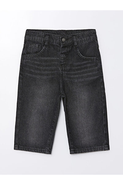 LC Waikiki LCW Pantaloni scurți din denim pentru bebeluși basic cu talie elas...