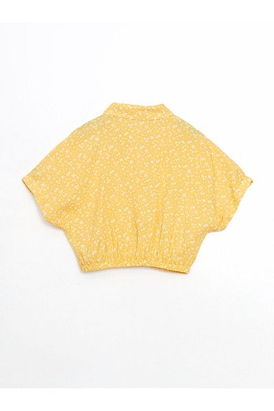 LC Waikiki Bluză crop pentru fete cu flori de sezon nou - S5JR12Z4